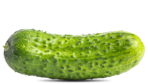 Green curly gherkin
