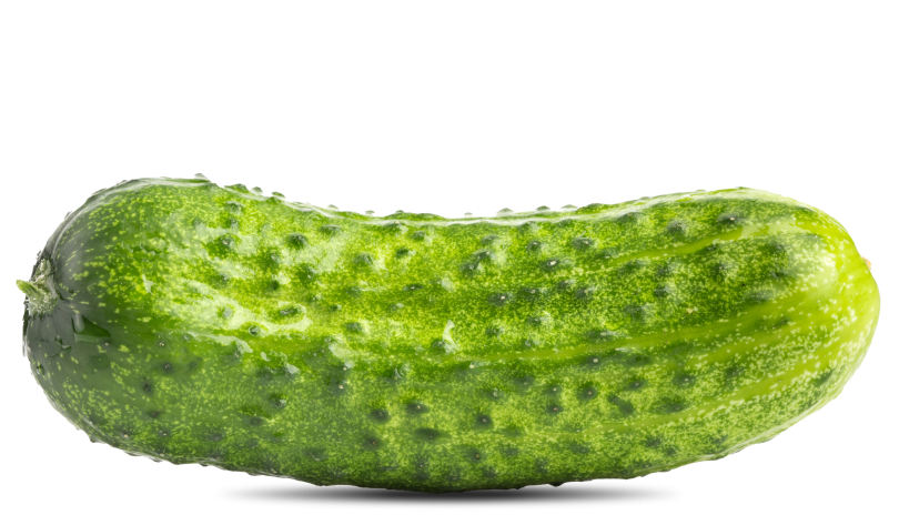 Green curly gherkin