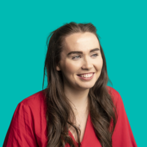 Ceri Burns, HM3 Legal wills solicitor in Chester on a green background