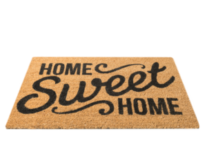 Home Sweet Home welcome mat representing conveyancing solicitors in Chester, Liverpool and Wirral