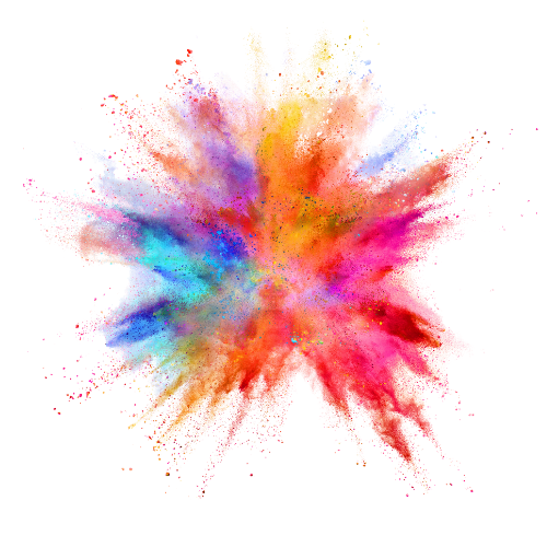 burst of colour
