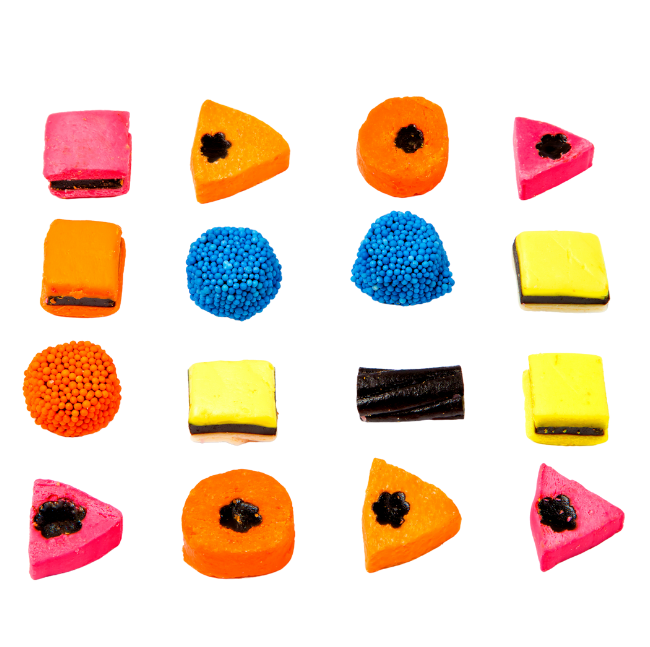 selection of liquorice sweets
