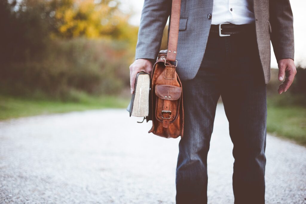 Unfair dismissal man leaving on a road